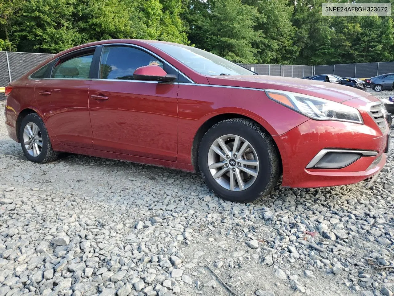 2016 Hyundai Sonata Se VIN: 5NPE24AF8GH323672 Lot: 61479024