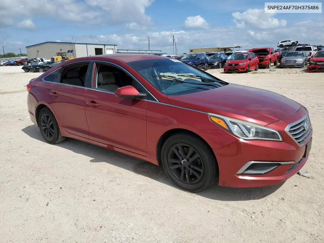 2016 Hyundai Sonata Se VIN: 5NPE24AF7GH375486 Lot: 62280254