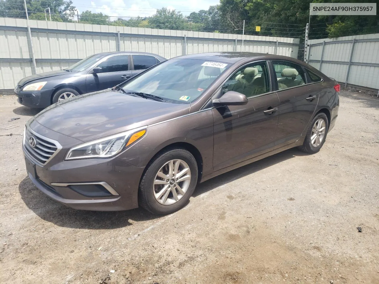 2016 Hyundai Sonata Se VIN: 5NPE24AF9GH375957 Lot: 62746464