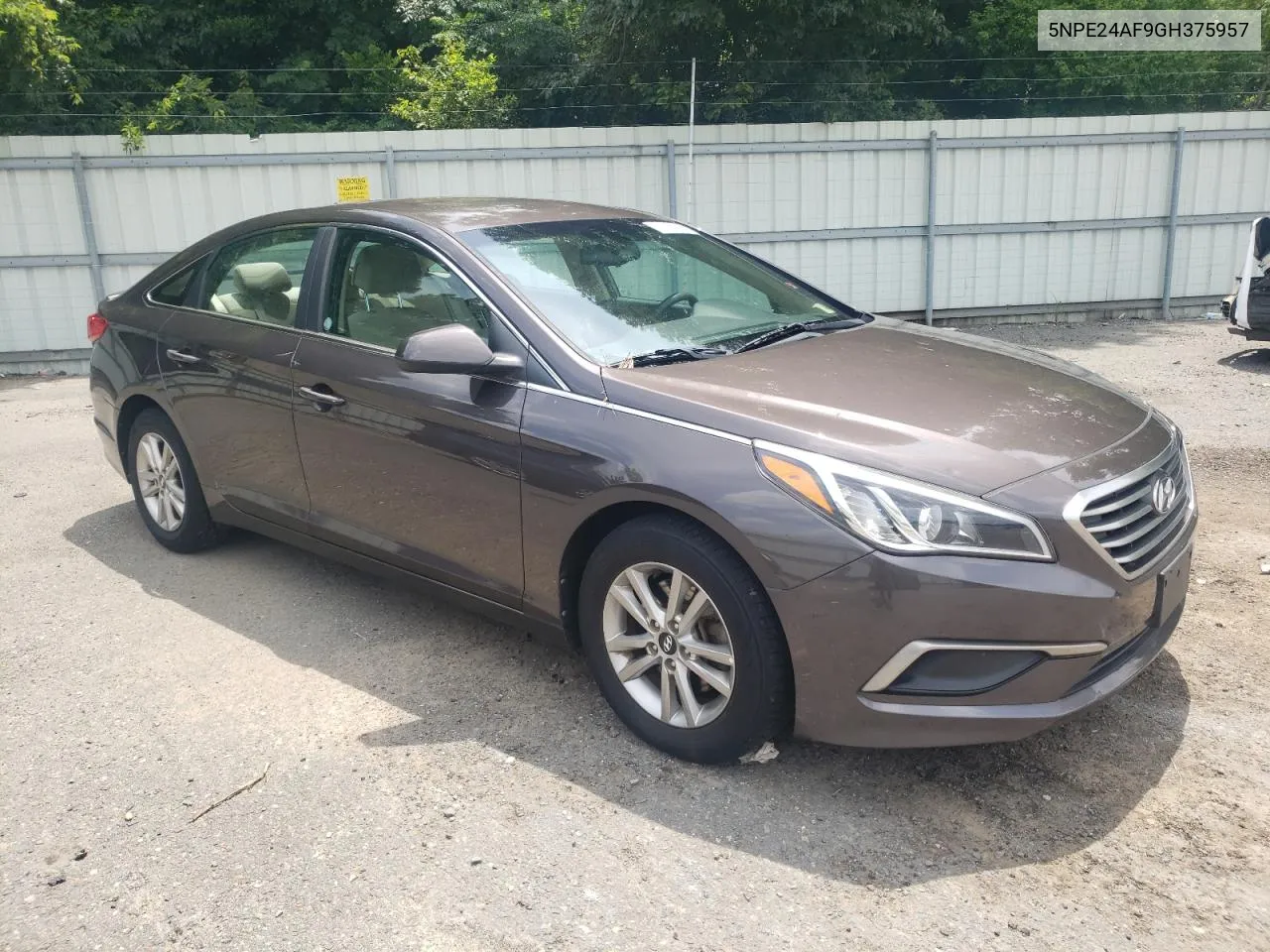 5NPE24AF9GH375957 2016 Hyundai Sonata Se