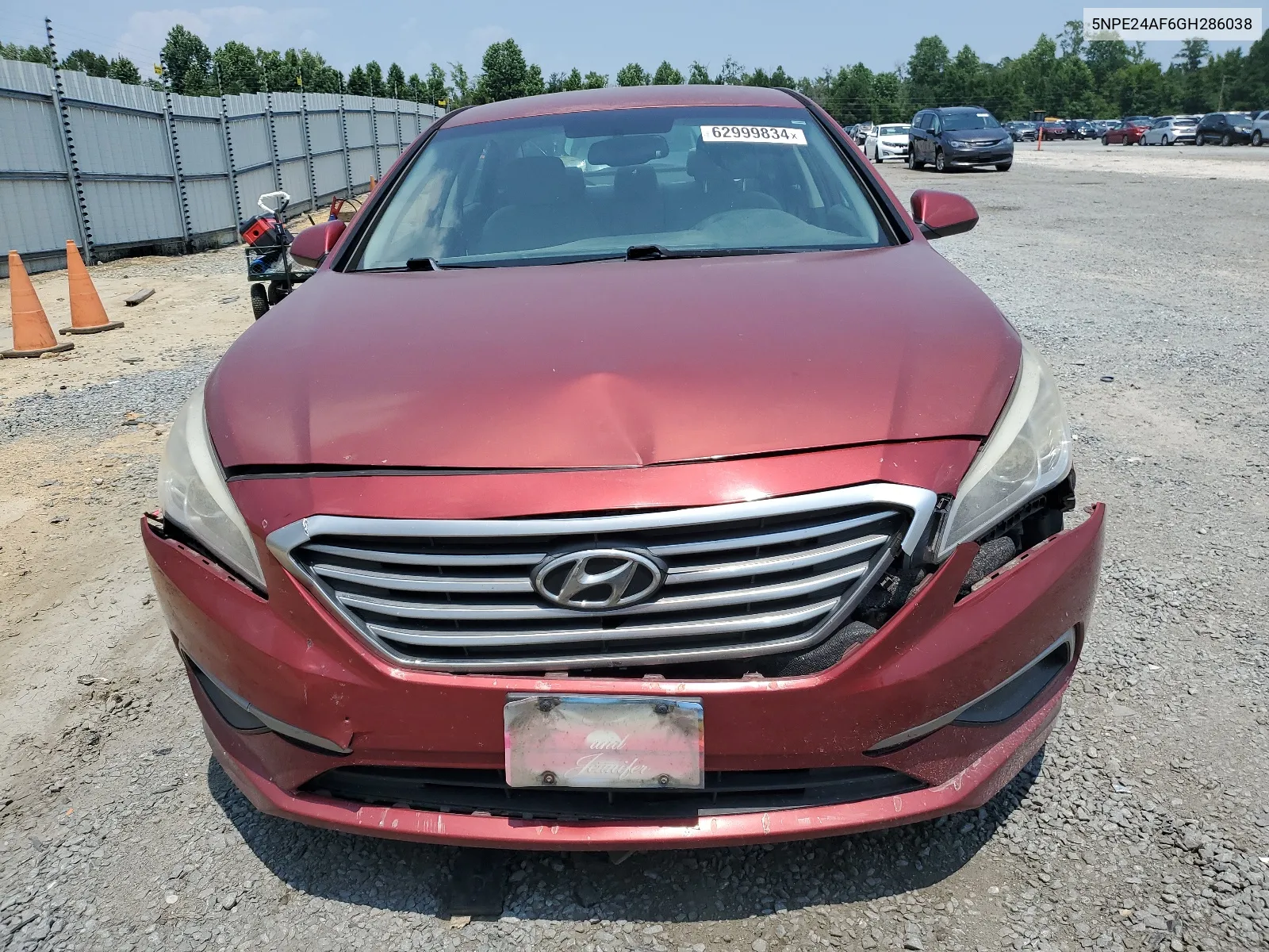 2016 Hyundai Sonata Se VIN: 5NPE24AF6GH286038 Lot: 62999834