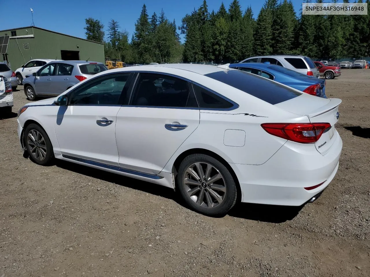 2016 Hyundai Sonata Sport VIN: 5NPE34AF3GH316948 Lot: 63824044