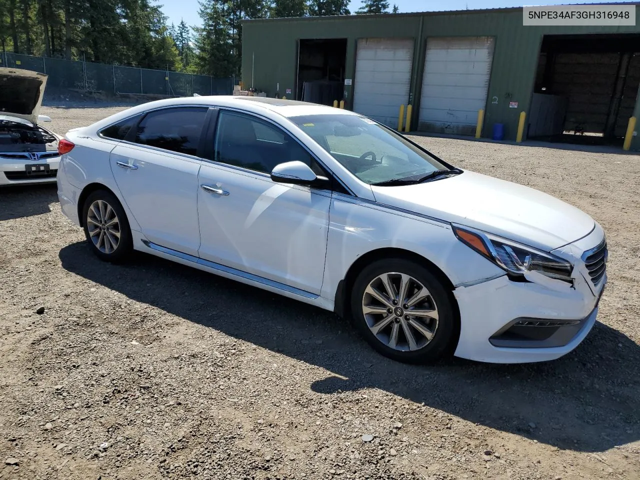 5NPE34AF3GH316948 2016 Hyundai Sonata Sport