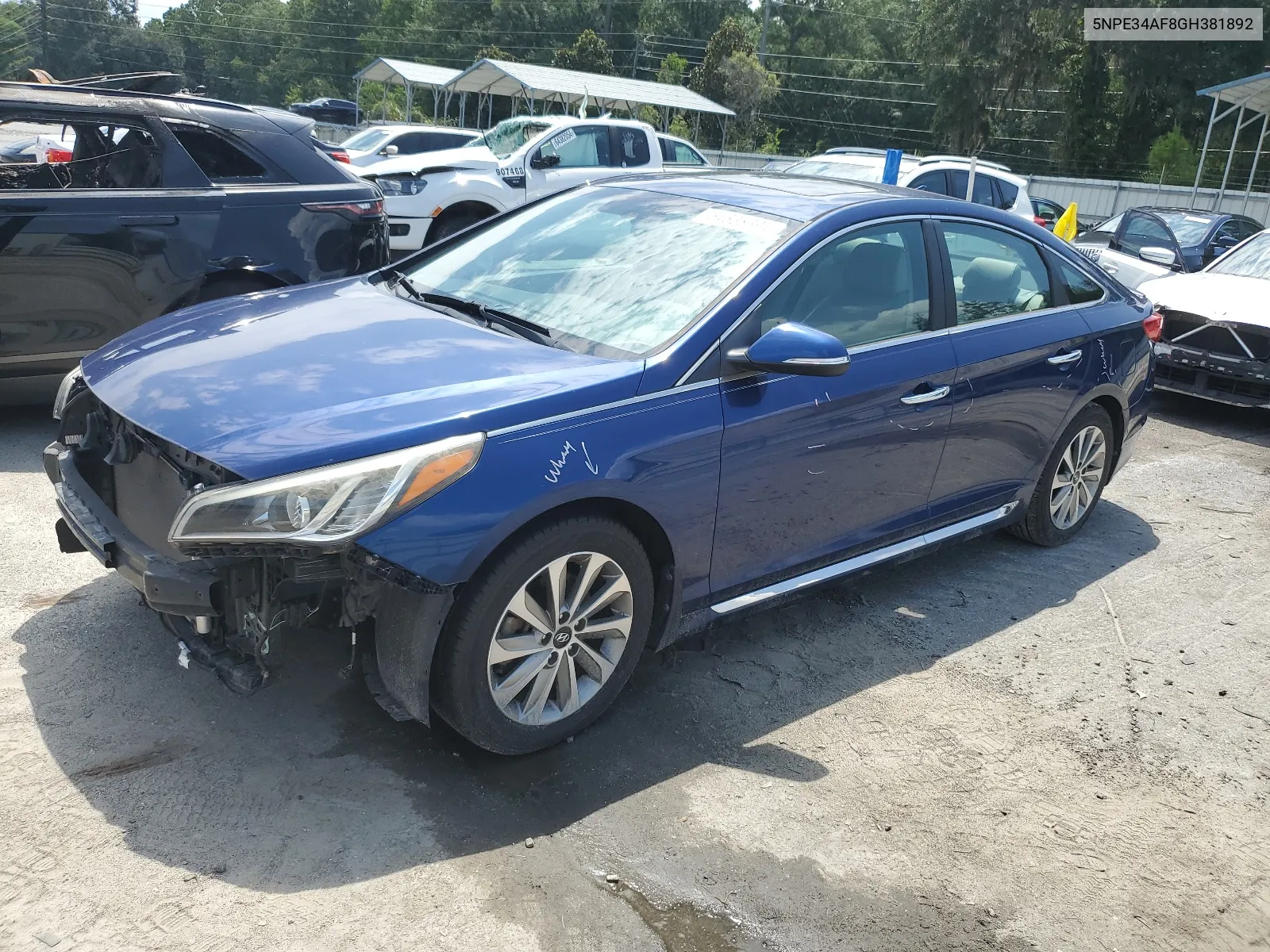 2016 Hyundai Sonata Sport VIN: 5NPE34AF8GH381892 Lot: 64838394