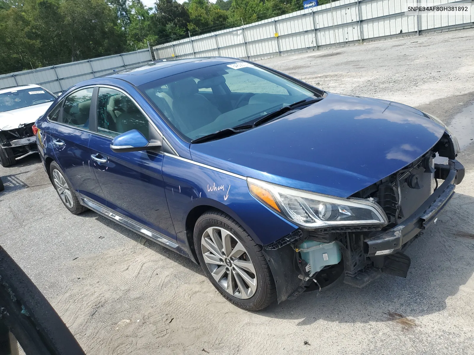 5NPE34AF8GH381892 2016 Hyundai Sonata Sport