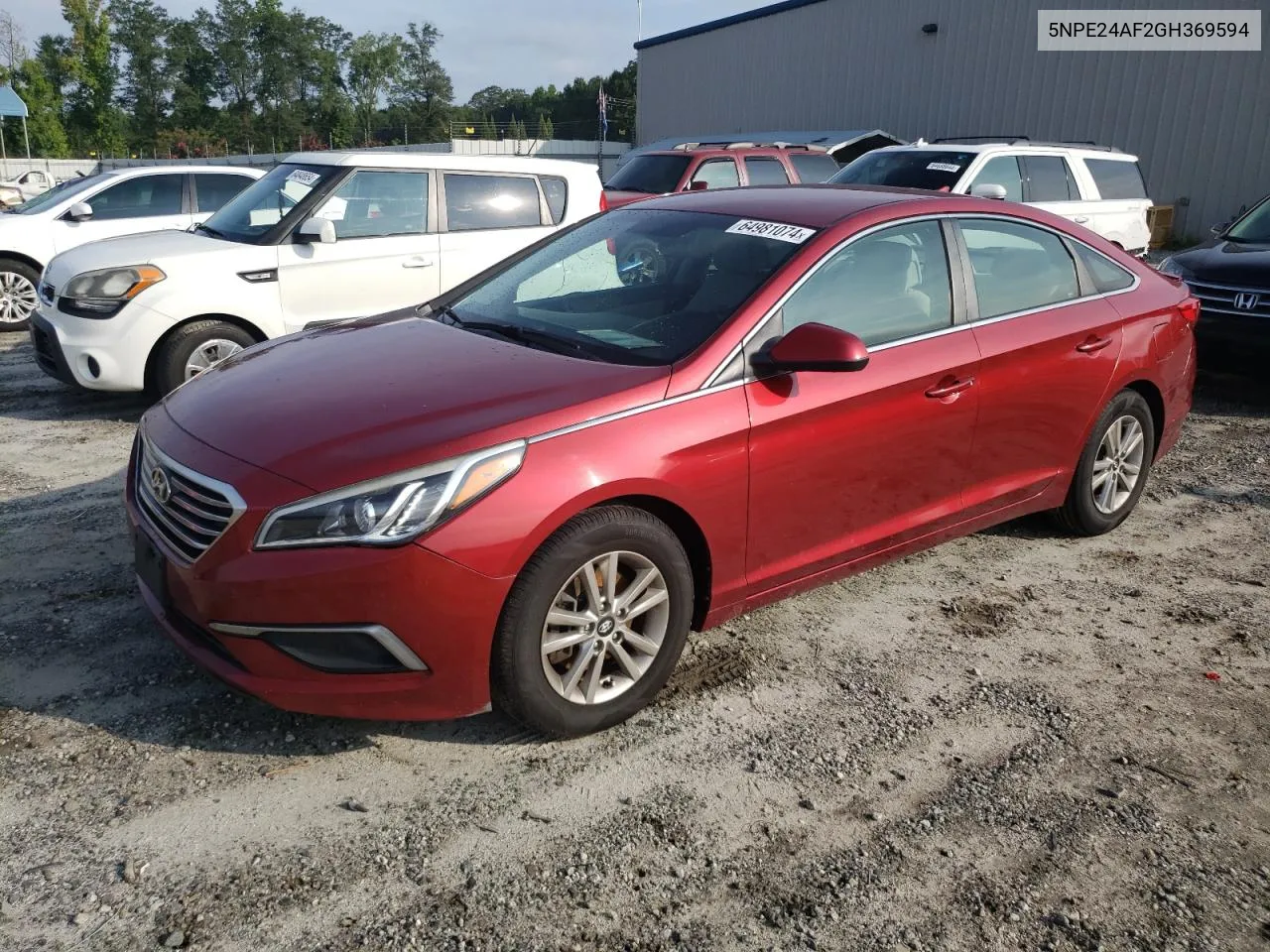 2016 Hyundai Sonata Se VIN: 5NPE24AF2GH369594 Lot: 64981074