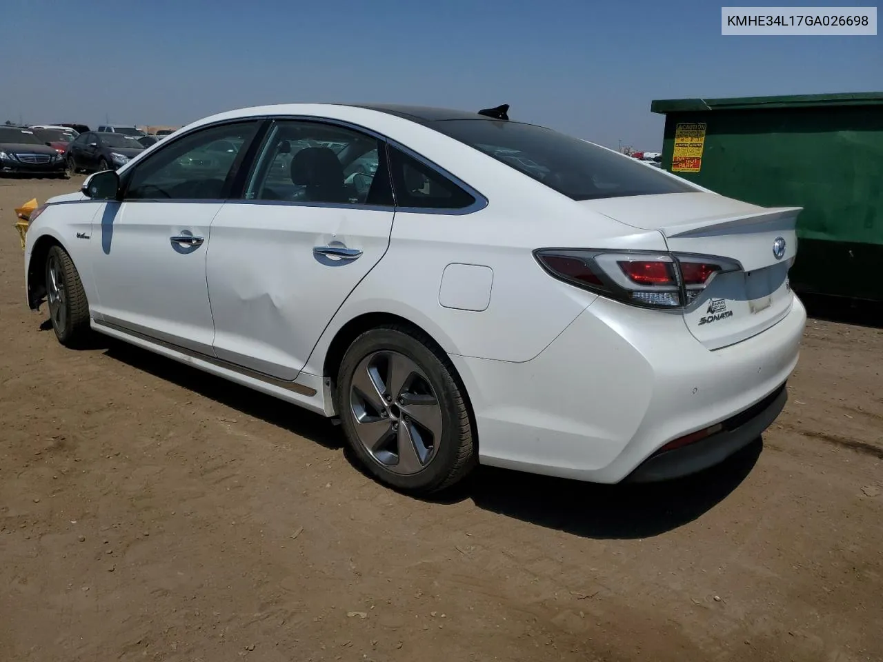 KMHE34L17GA026698 2016 Hyundai Sonata Hybrid