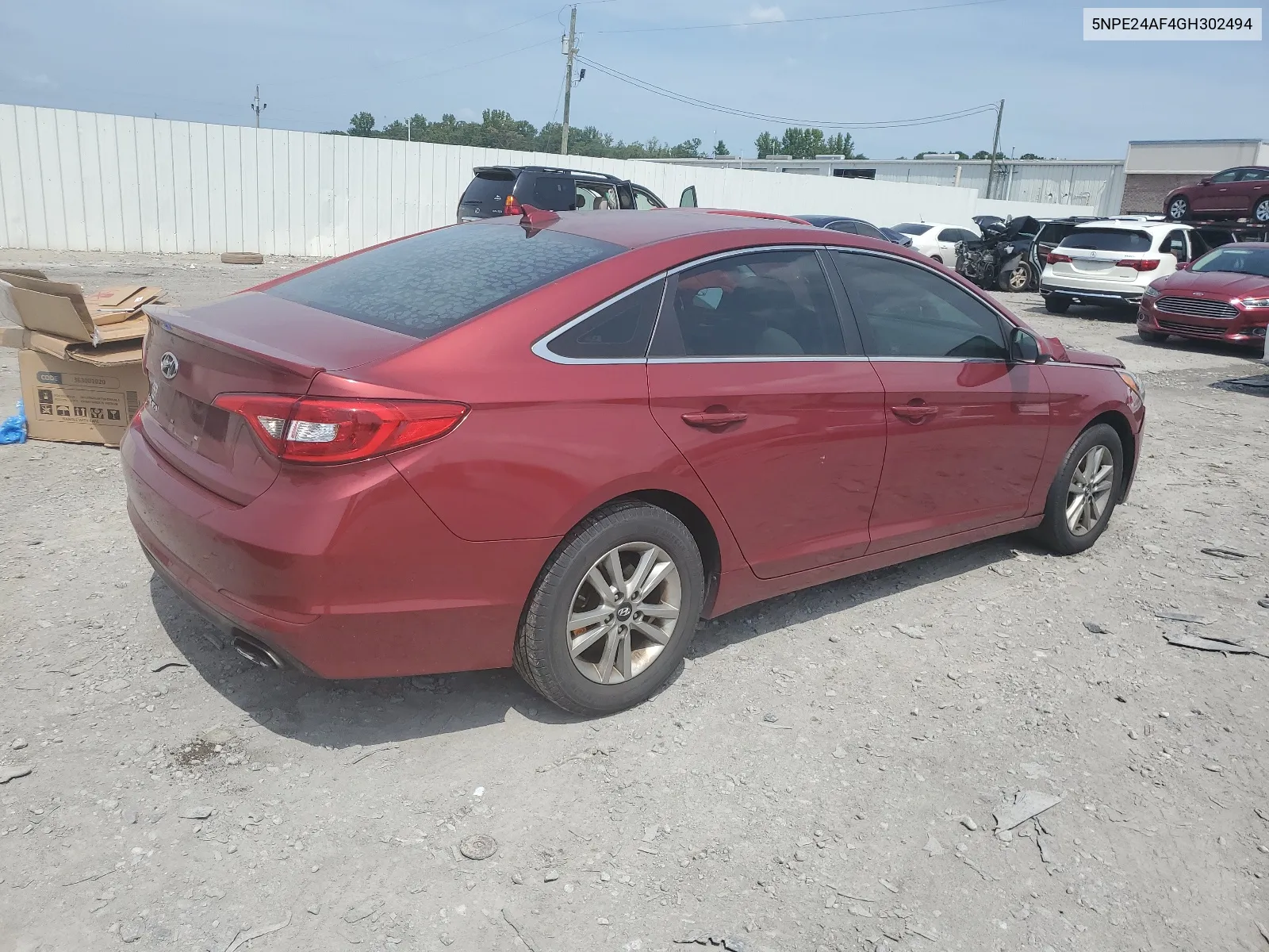 2016 Hyundai Sonata Se VIN: 5NPE24AF4GH302494 Lot: 65240404