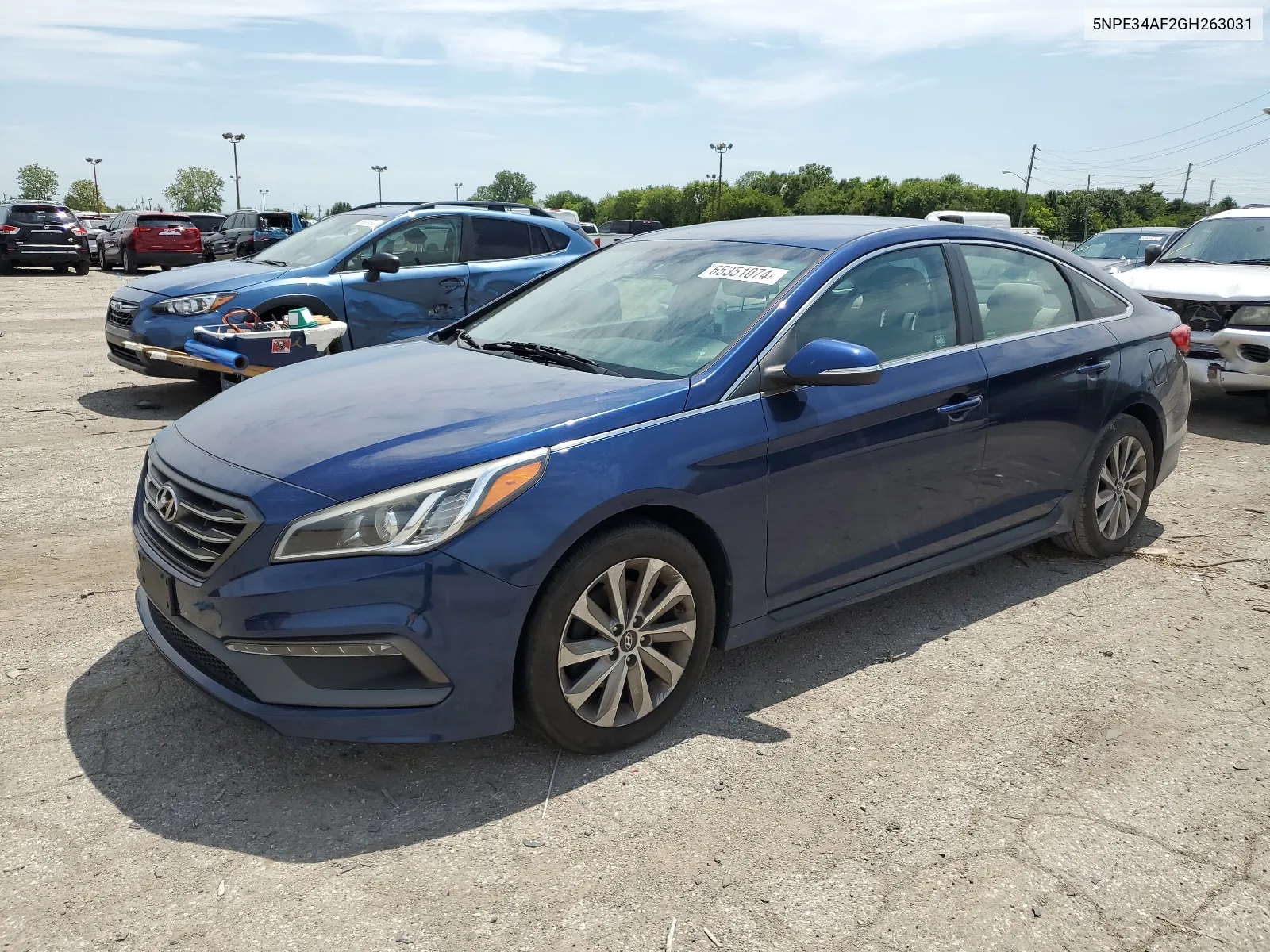 2016 Hyundai Sonata Sport VIN: 5NPE34AF2GH263031 Lot: 65351074