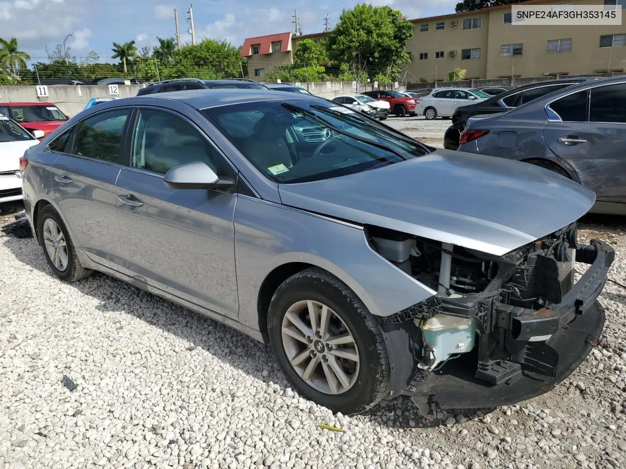 2016 Hyundai Sonata Se VIN: 5NPE24AF3GH353145 Lot: 65902044