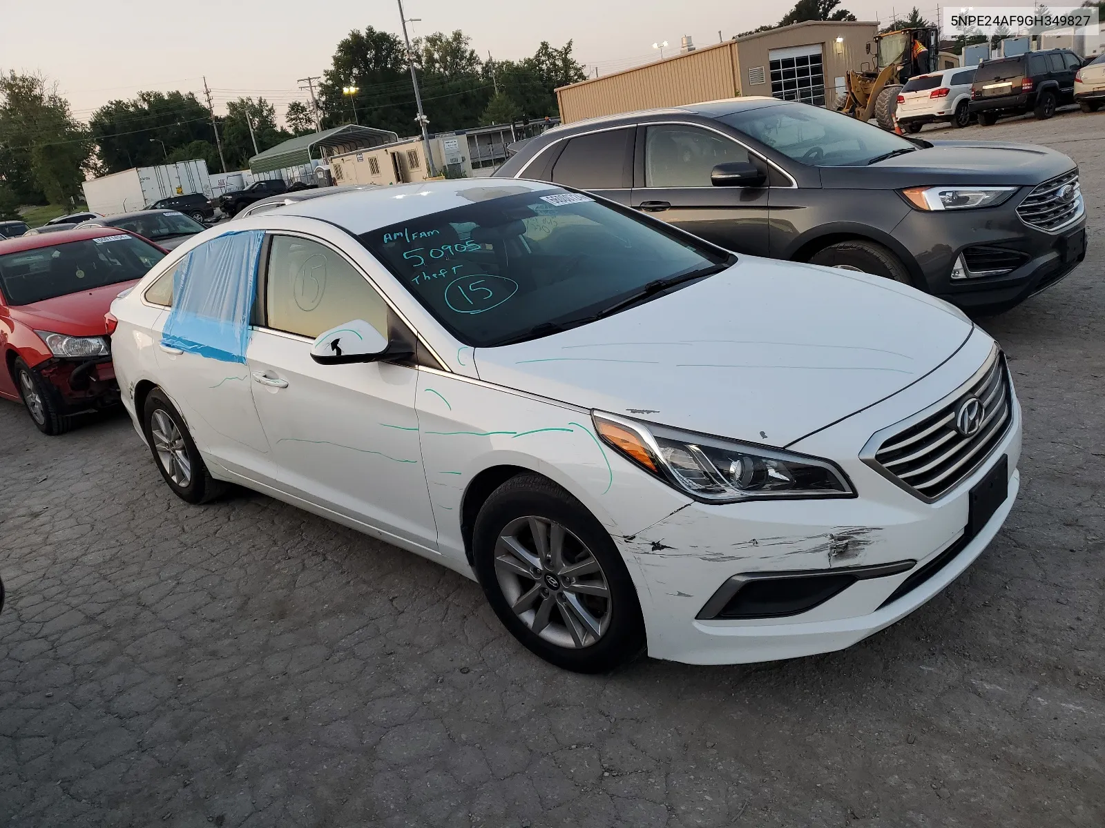 2016 Hyundai Sonata Se VIN: 5NPE24AF9GH349827 Lot: 66000724