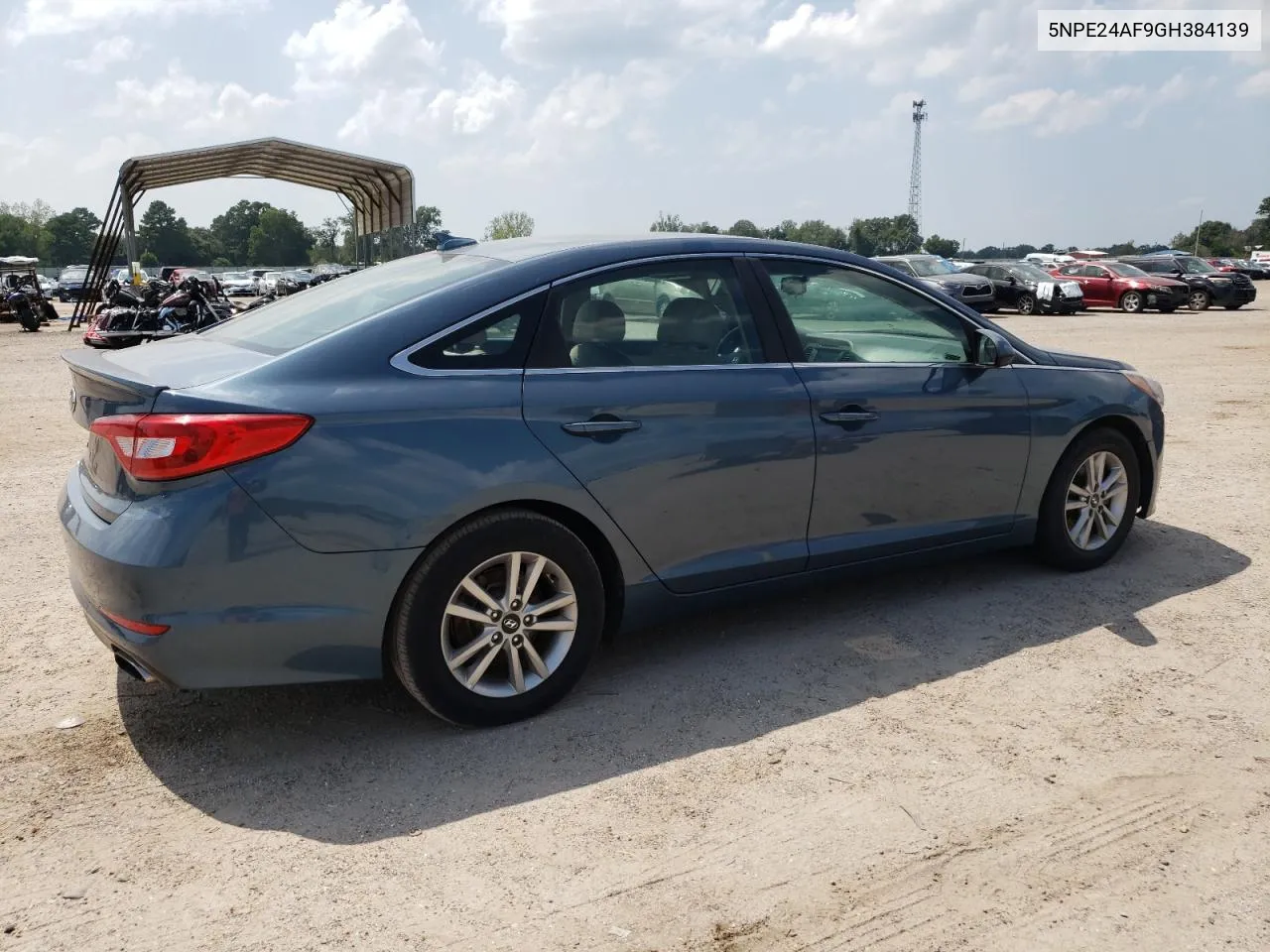 2016 Hyundai Sonata Se VIN: 5NPE24AF9GH384139 Lot: 66690974