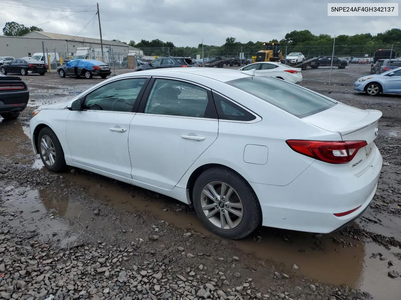 2016 Hyundai Sonata Se VIN: 5NPE24AF4GH342137 Lot: 66859224