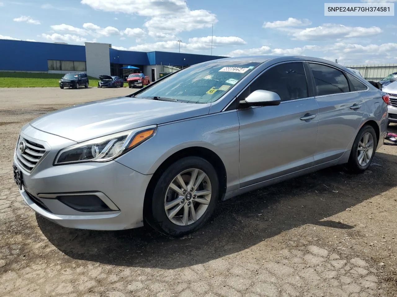 2016 Hyundai Sonata Se VIN: 5NPE24AF7GH374581 Lot: 66882254