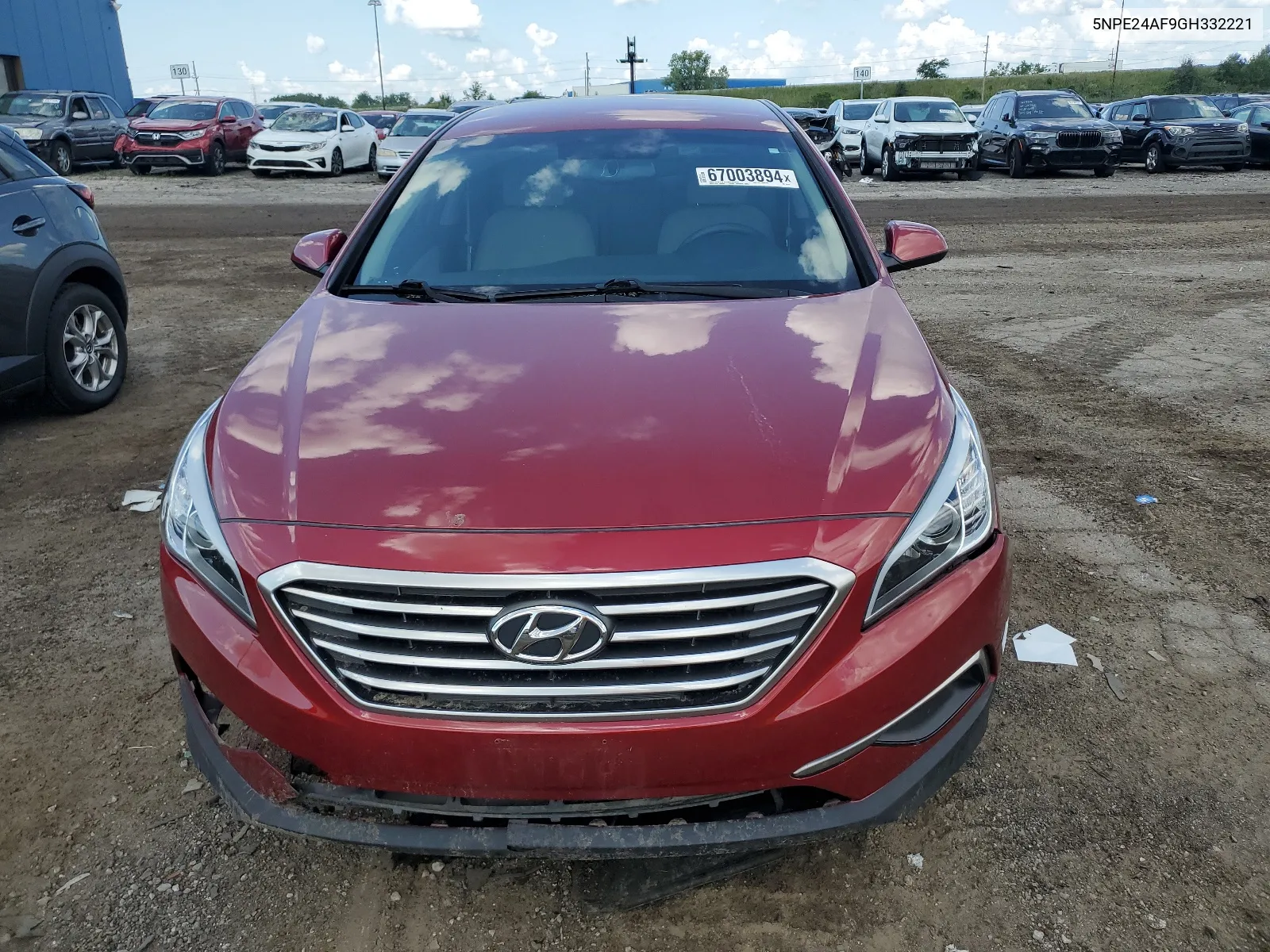 2016 Hyundai Sonata Se VIN: 5NPE24AF9GH332221 Lot: 67003894