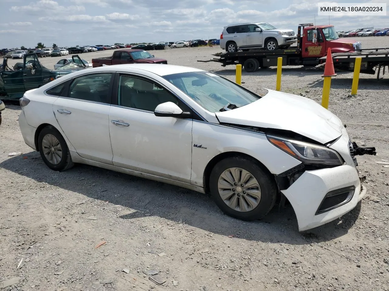 2016 Hyundai Sonata Hybrid VIN: KMHE24L18GA020234 Lot: 67107524