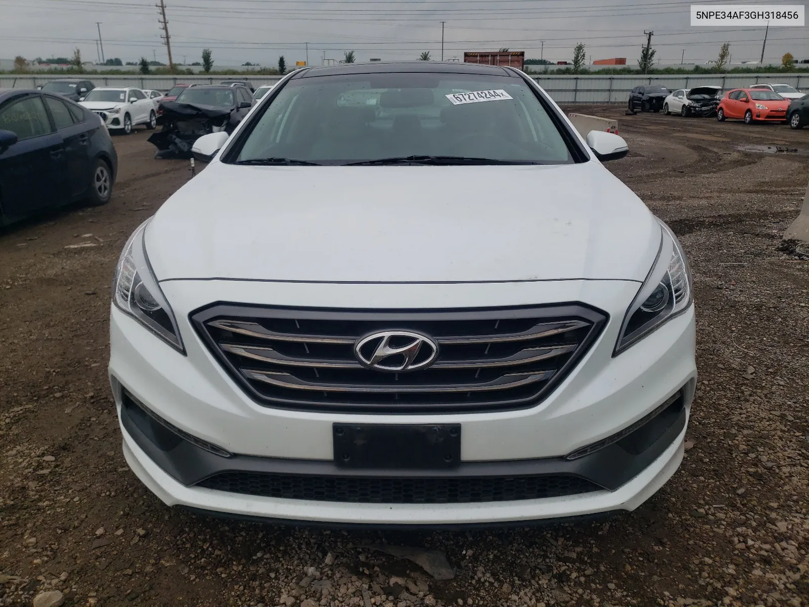 5NPE34AF3GH318456 2016 Hyundai Sonata Sport