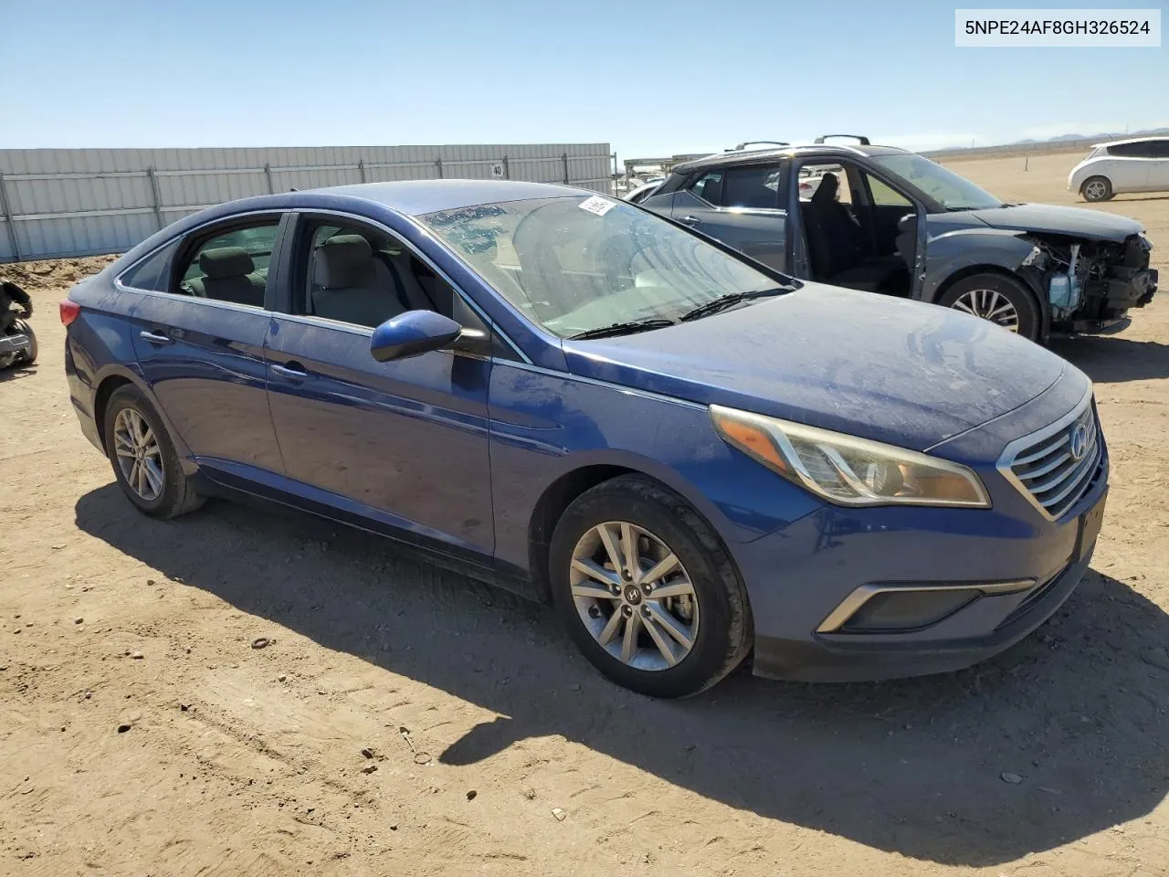 2016 Hyundai Sonata Se VIN: 5NPE24AF8GH326524 Lot: 67686424