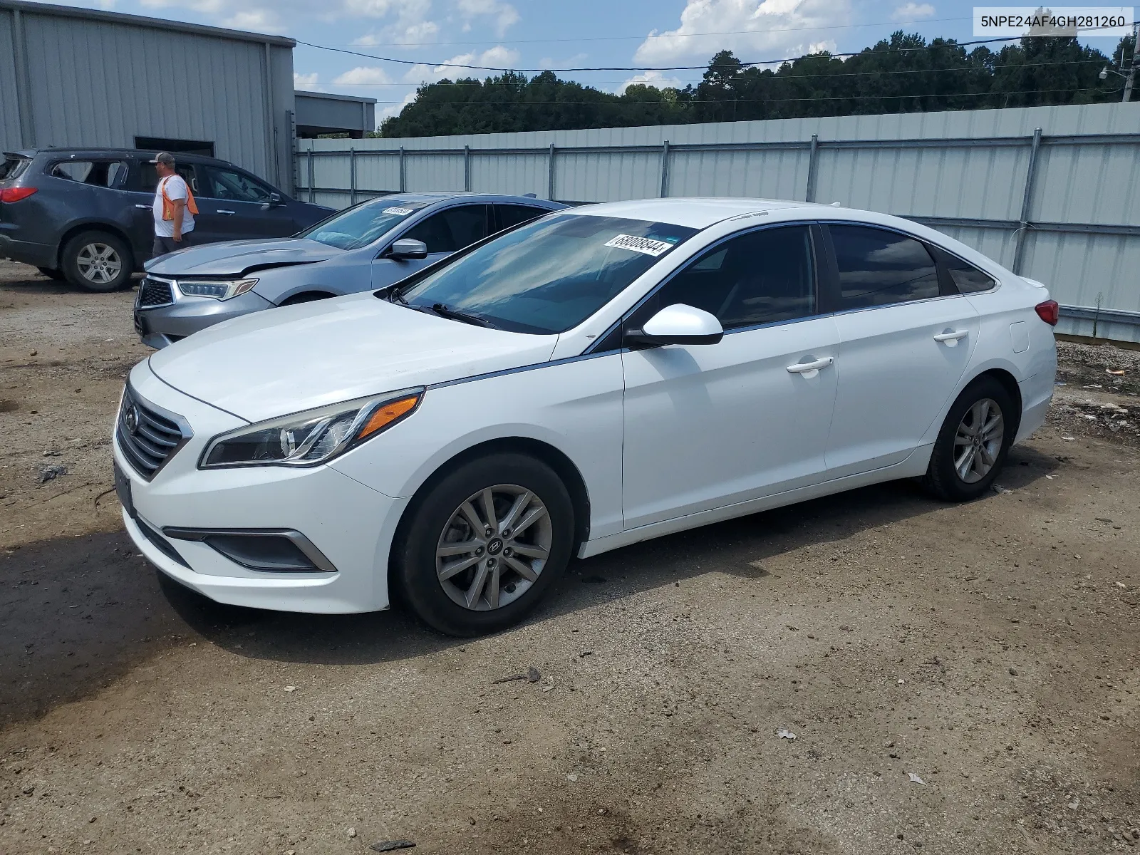 2016 Hyundai Sonata Se VIN: 5NPE24AF4GH281260 Lot: 68008844