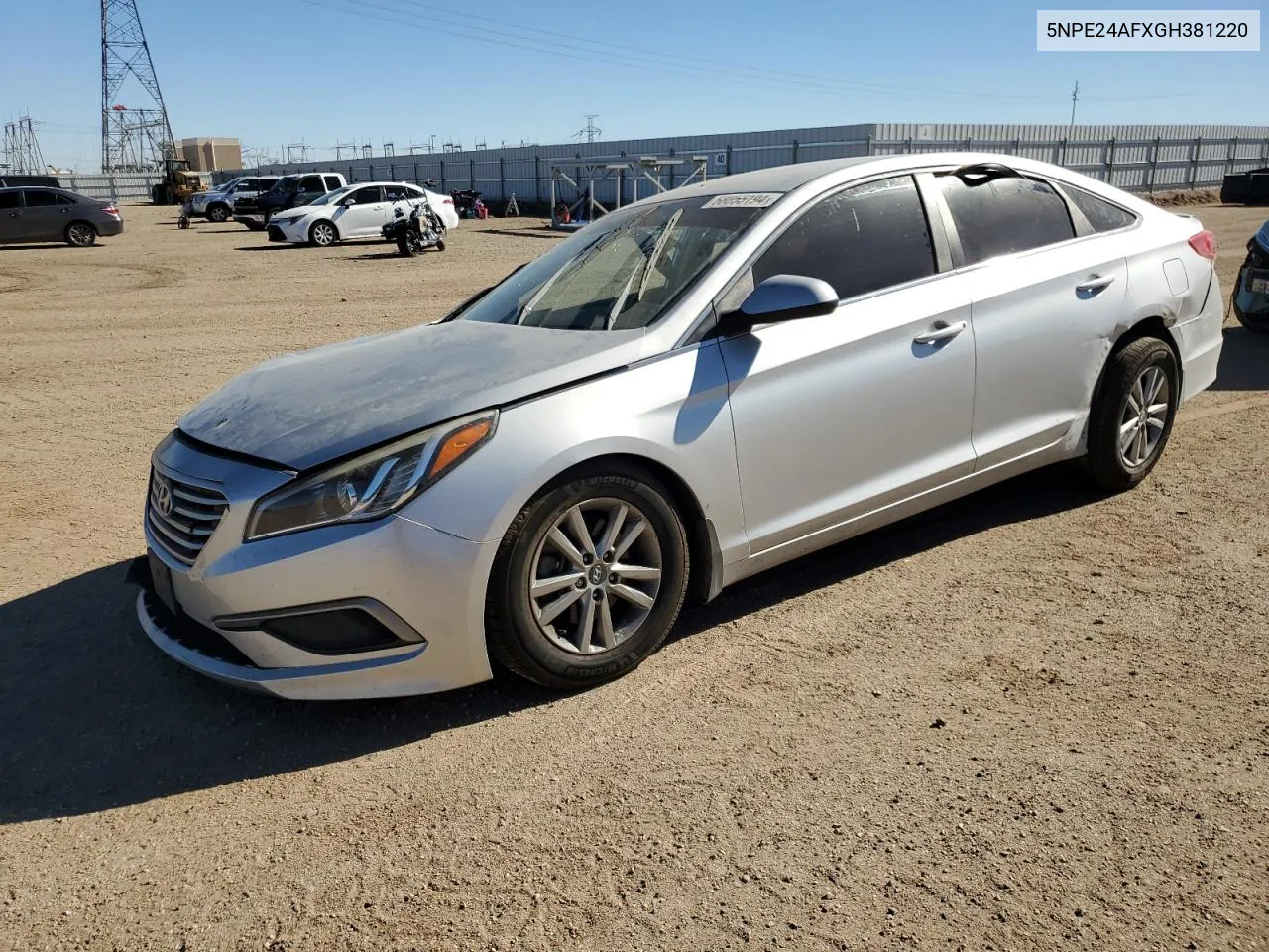 2016 Hyundai Sonata Se VIN: 5NPE24AFXGH381220 Lot: 68055194