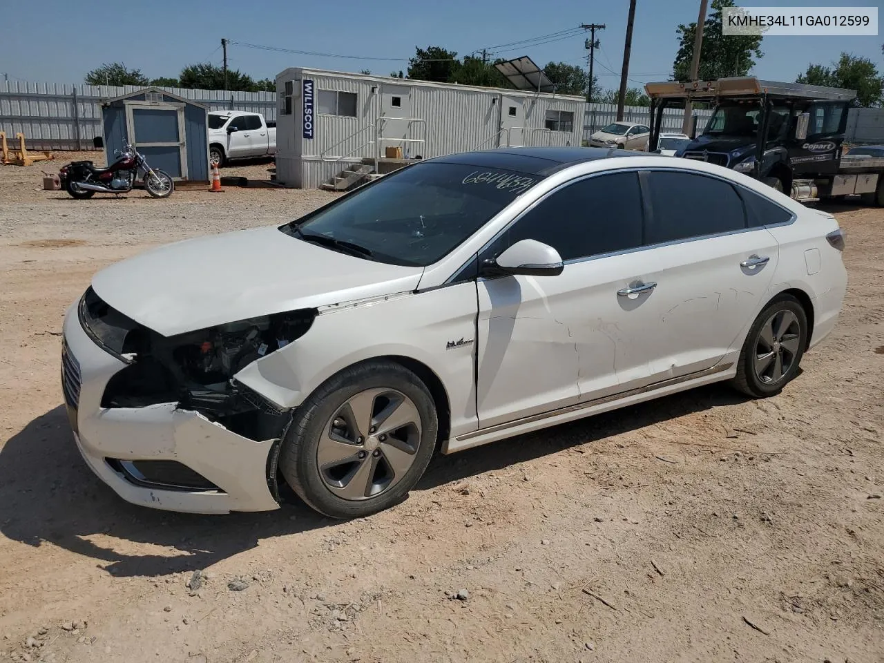 2016 Hyundai Sonata Hybrid VIN: KMHE34L11GA012599 Lot: 68446834