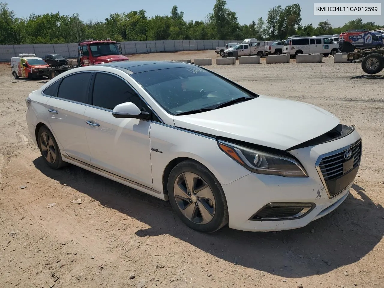 2016 Hyundai Sonata Hybrid VIN: KMHE34L11GA012599 Lot: 68446834