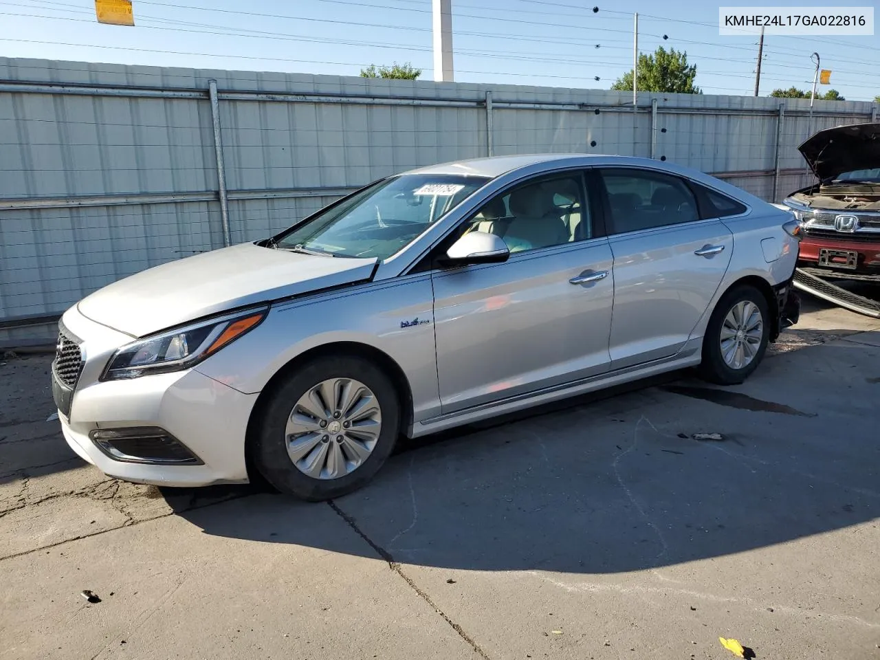 2016 Hyundai Sonata Hybrid VIN: KMHE24L17GA022816 Lot: 69021754