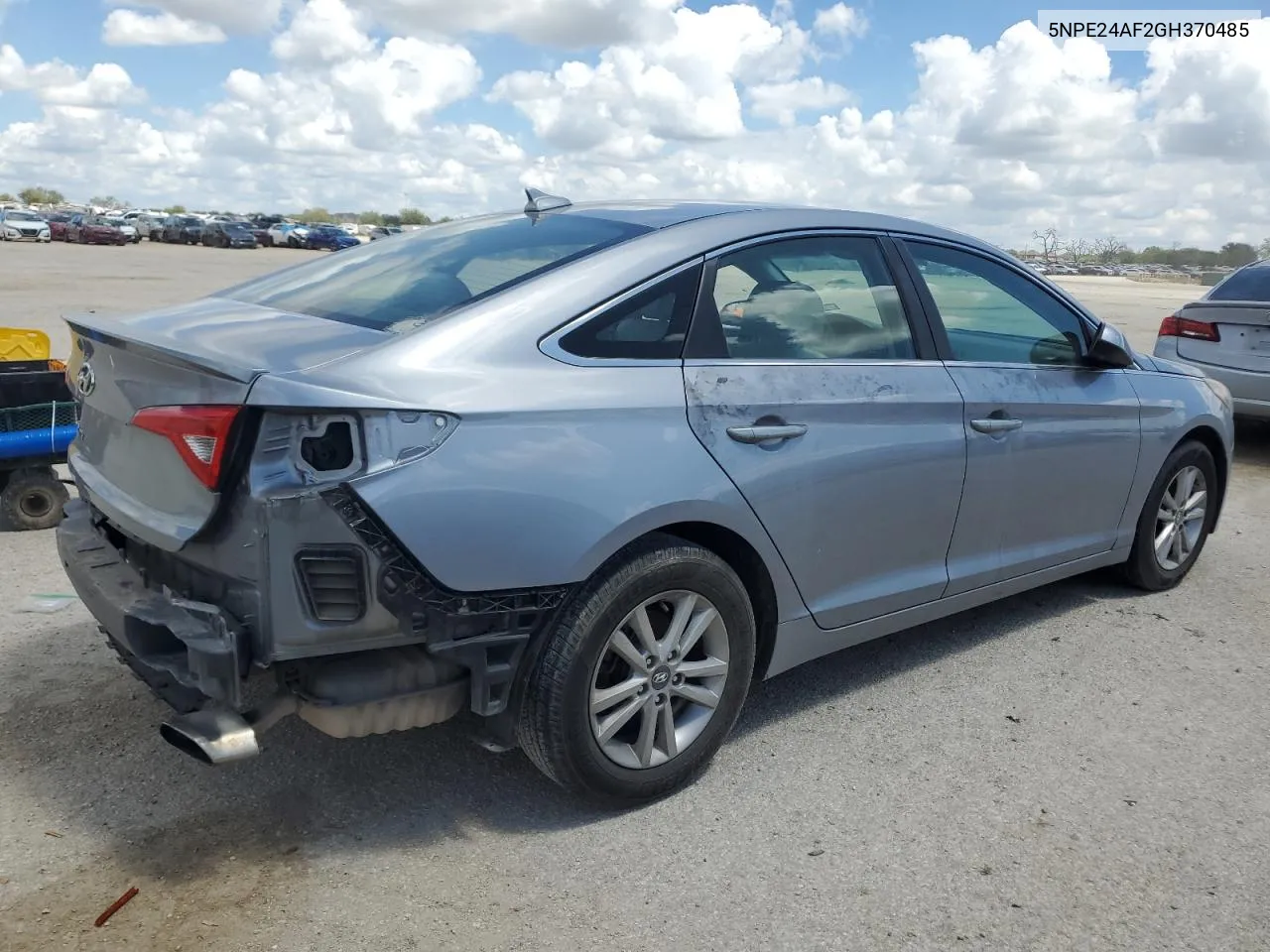 2016 Hyundai Sonata Se VIN: 5NPE24AF2GH370485 Lot: 69077014