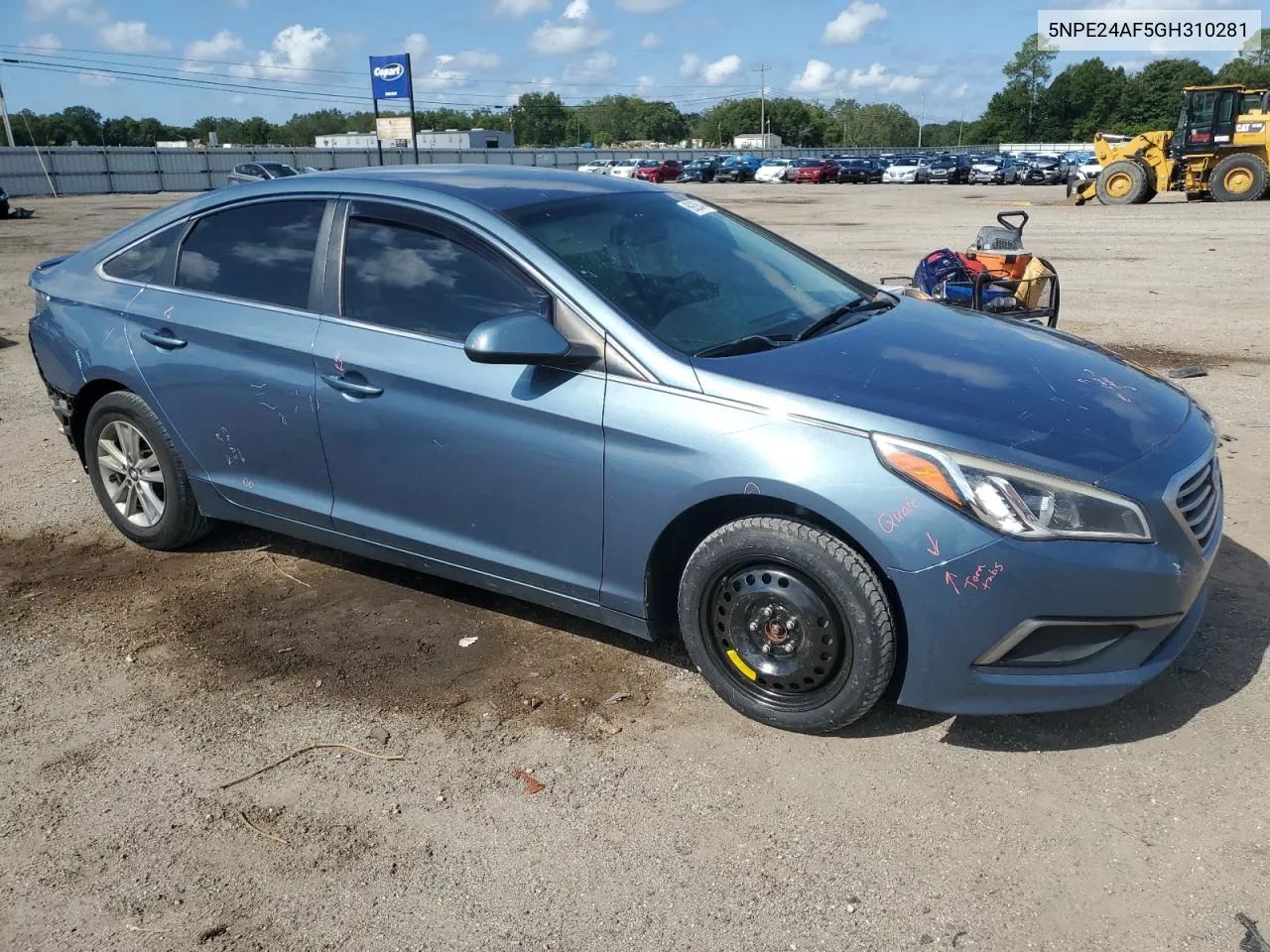 2016 Hyundai Sonata Se VIN: 5NPE24AF5GH310281 Lot: 69205474