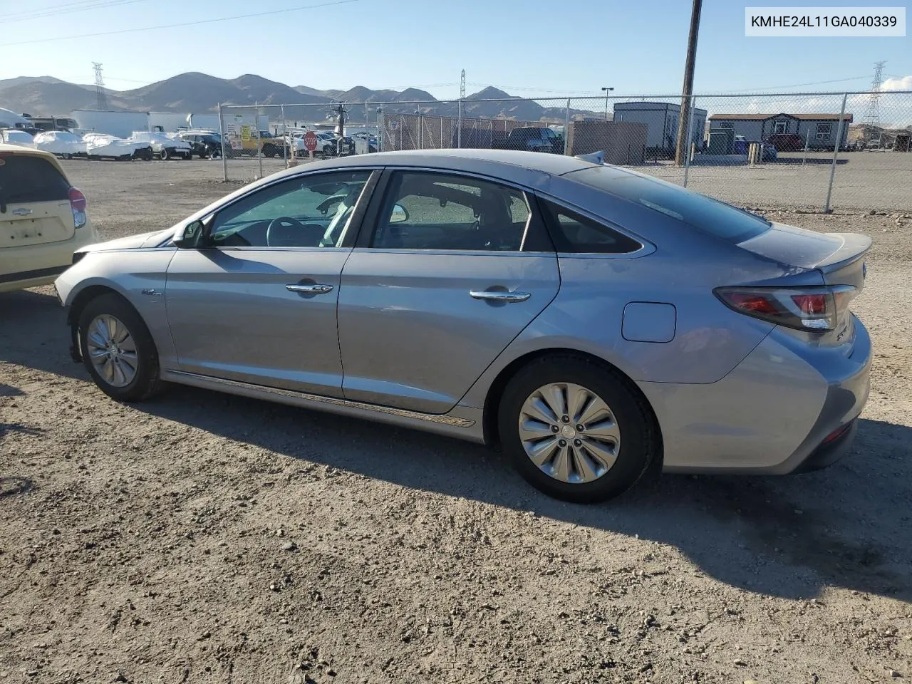 2016 Hyundai Sonata Hybrid VIN: KMHE24L11GA040339 Lot: 69332224