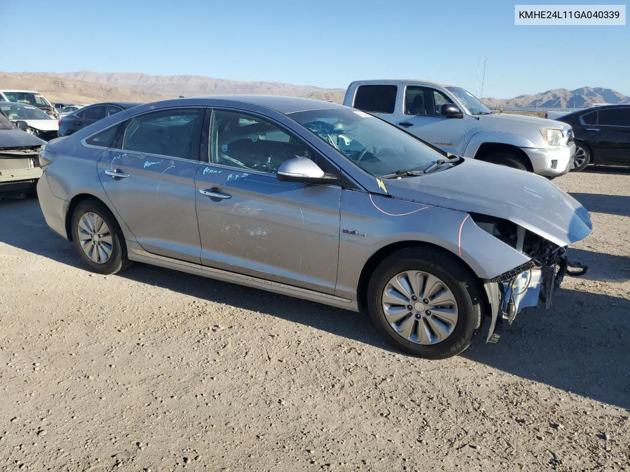 2016 Hyundai Sonata Hybrid VIN: KMHE24L11GA040339 Lot: 69332224