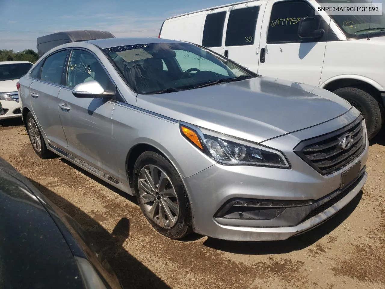 5NPE34AF9GH431893 2016 Hyundai Sonata Sport