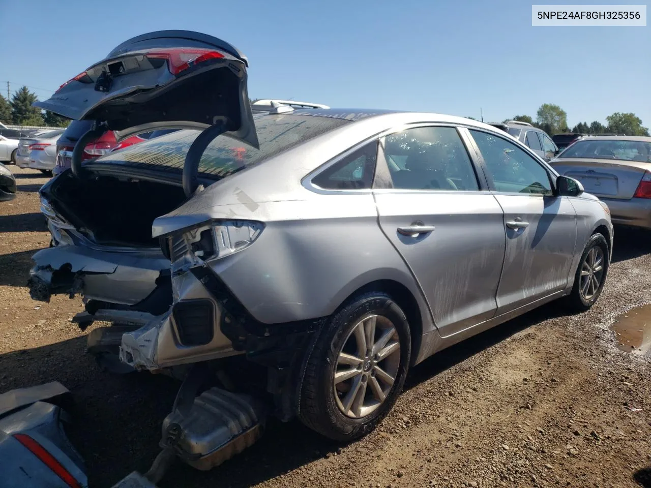 2016 Hyundai Sonata Se VIN: 5NPE24AF8GH325356 Lot: 69689494