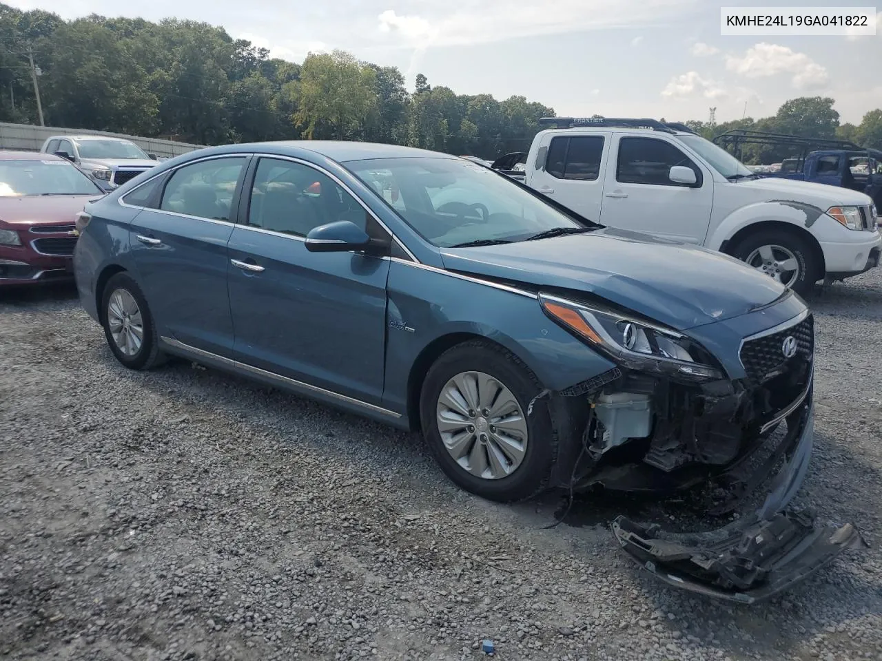 2016 Hyundai Sonata Hybrid VIN: KMHE24L19GA041822 Lot: 69723734