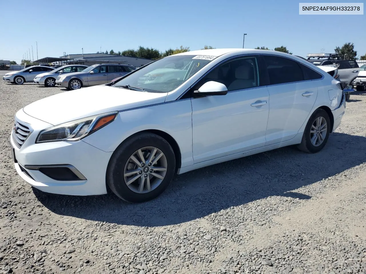 2016 Hyundai Sonata Se VIN: 5NPE24AF9GH332378 Lot: 69761694