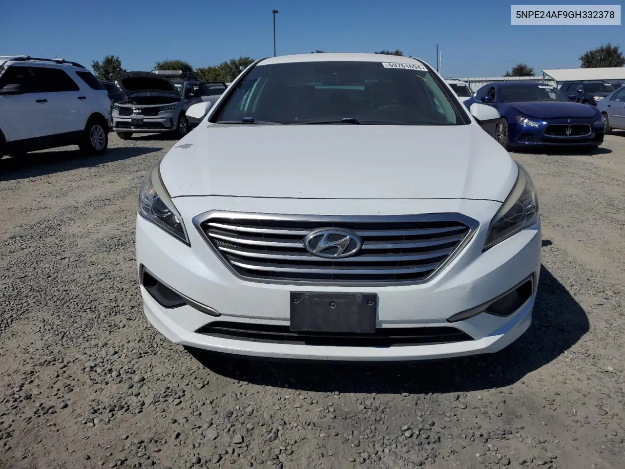 2016 Hyundai Sonata Se VIN: 5NPE24AF9GH332378 Lot: 69761694