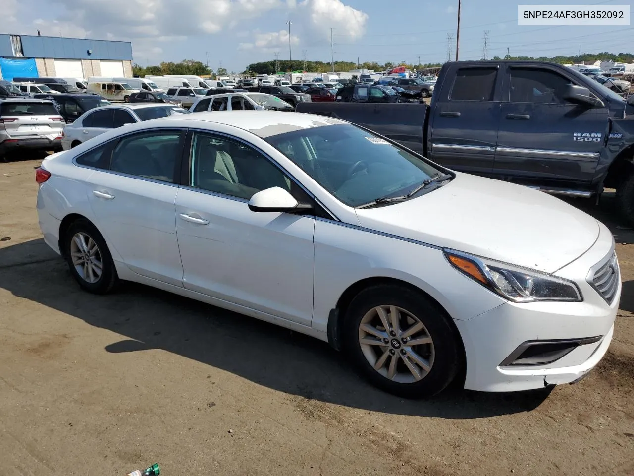 2016 Hyundai Sonata Se VIN: 5NPE24AF3GH352092 Lot: 69821944