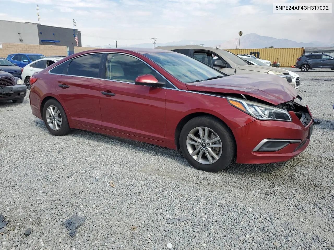 2016 Hyundai Sonata Se VIN: 5NPE24AF4GH317092 Lot: 69889974