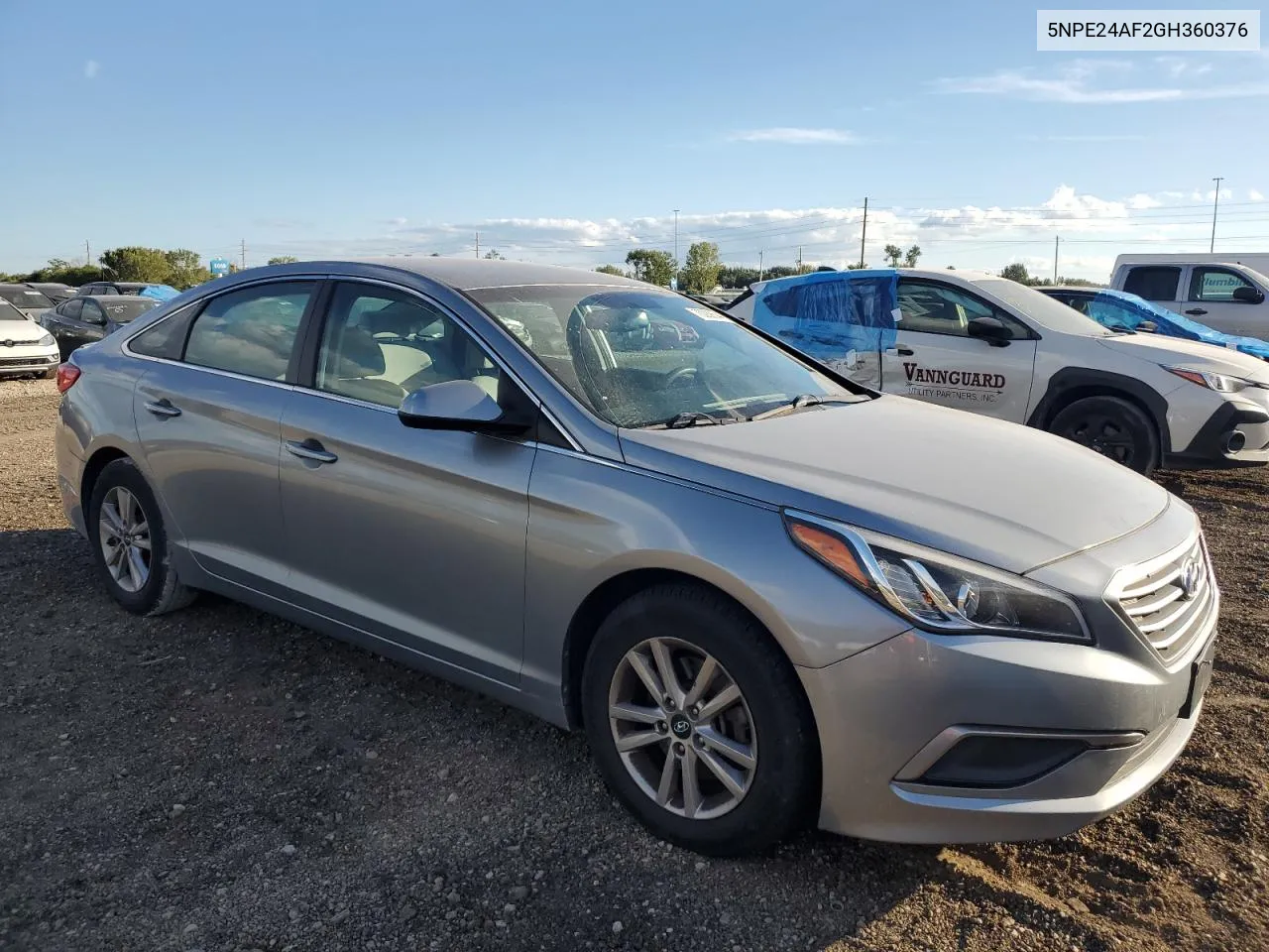 2016 Hyundai Sonata Se VIN: 5NPE24AF2GH360376 Lot: 70288544