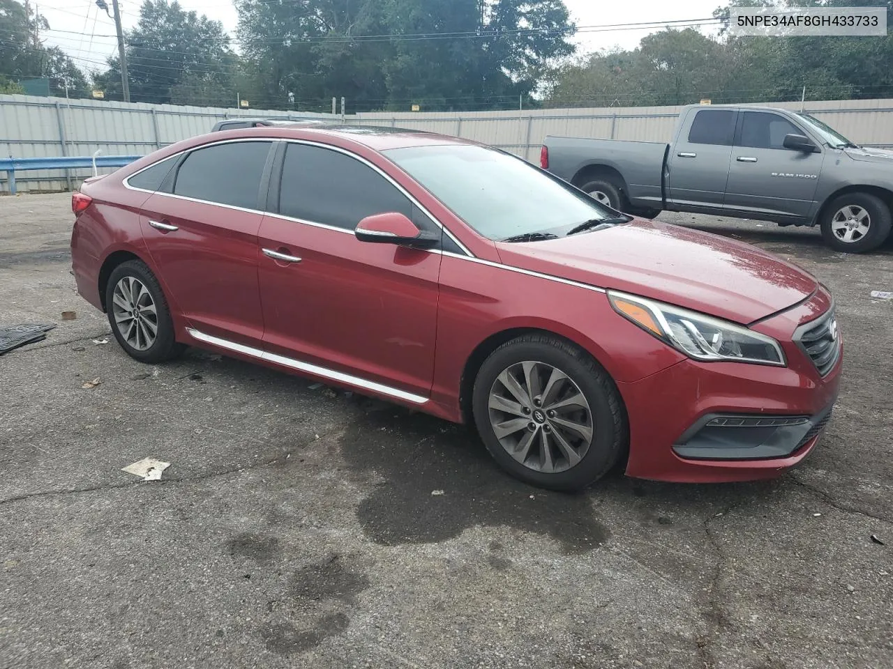 5NPE34AF8GH433733 2016 Hyundai Sonata Sport