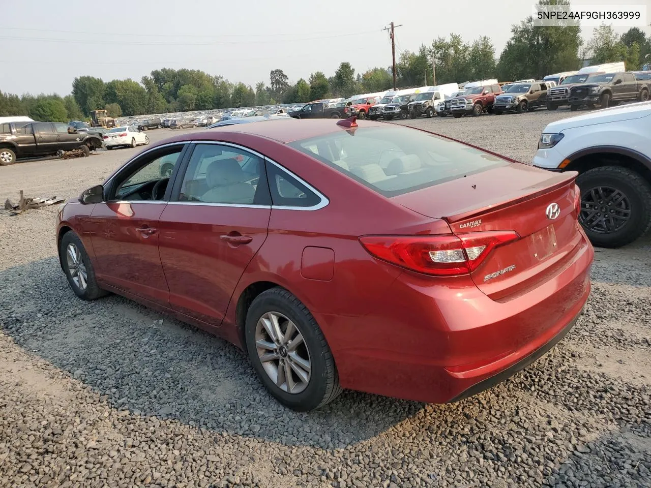 2016 Hyundai Sonata Se VIN: 5NPE24AF9GH363999 Lot: 70538674