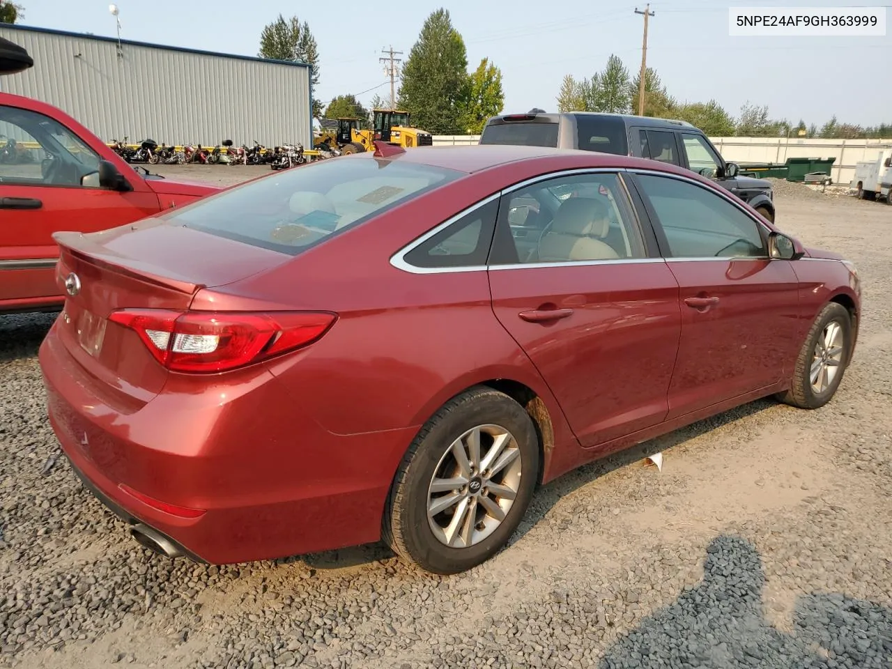 2016 Hyundai Sonata Se VIN: 5NPE24AF9GH363999 Lot: 70538674