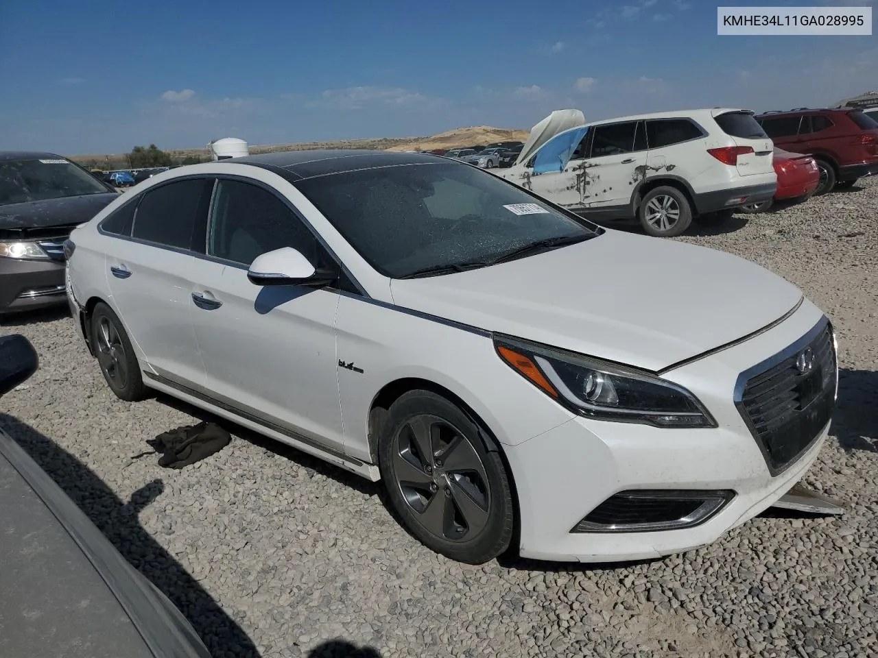 2016 Hyundai Sonata Hybrid VIN: KMHE34L11GA028995 Lot: 70657714