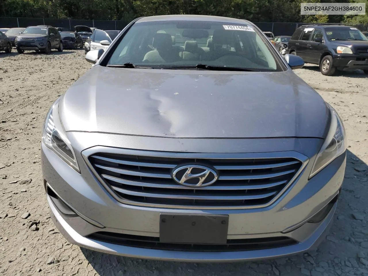 2016 Hyundai Sonata Se VIN: 5NPE24AF2GH384600 Lot: 70774404