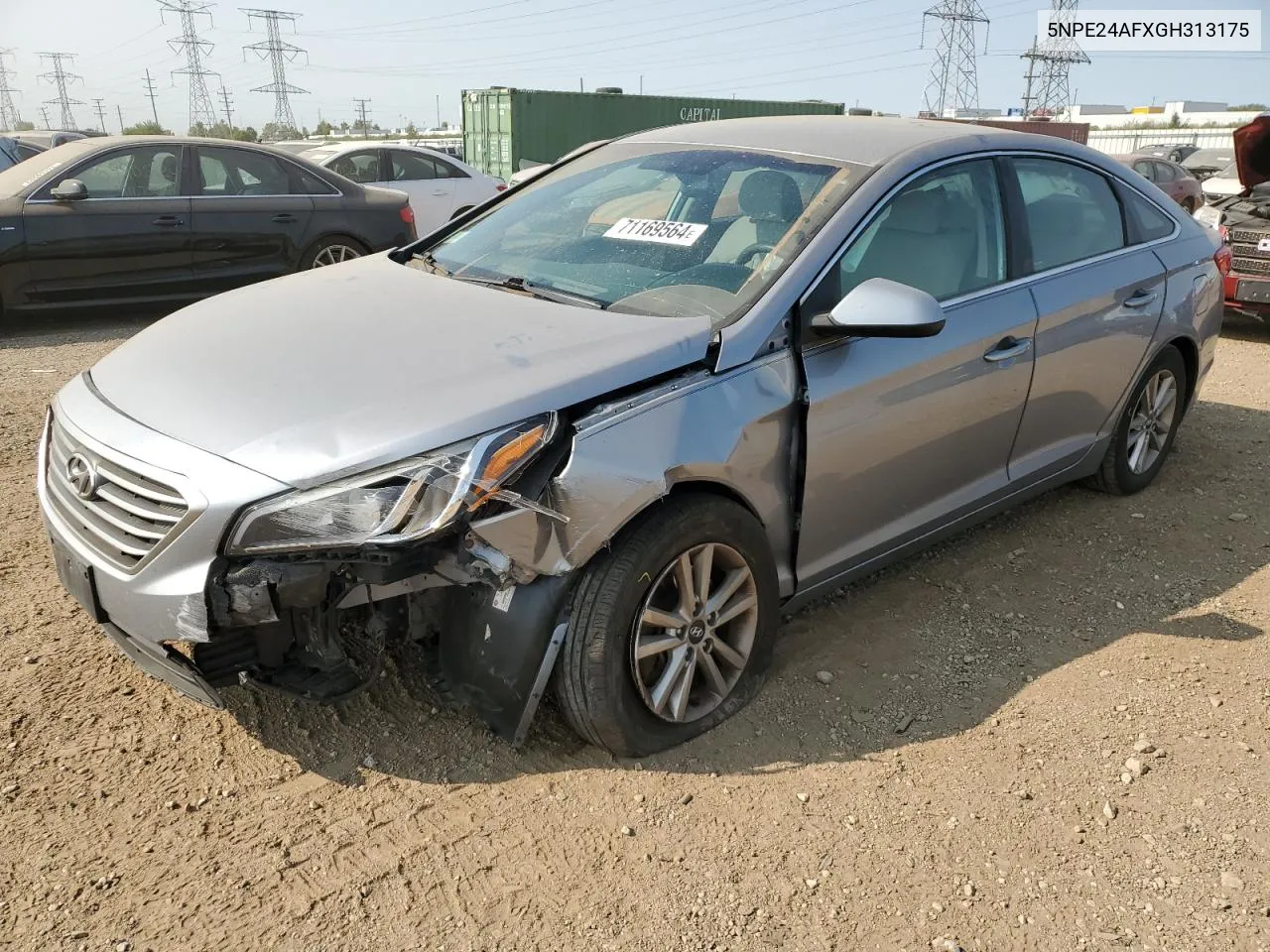 2016 Hyundai Sonata Se VIN: 5NPE24AFXGH313175 Lot: 71169564