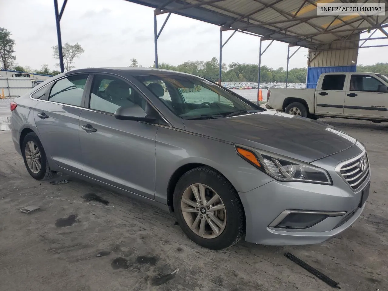 2016 Hyundai Sonata Se VIN: 5NPE24AF2GH403193 Lot: 71342894