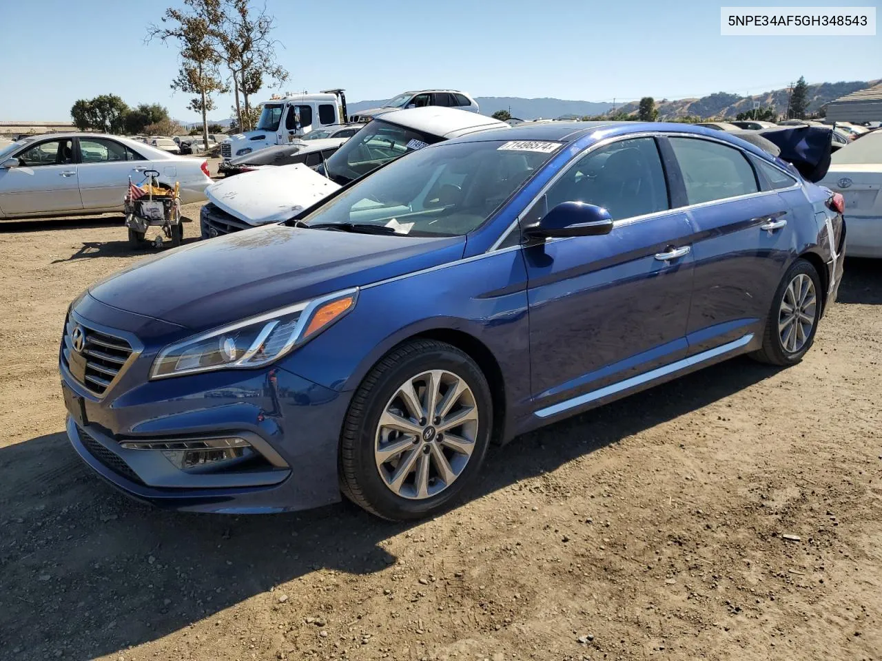 2016 Hyundai Sonata Sport VIN: 5NPE34AF5GH348543 Lot: 71496574