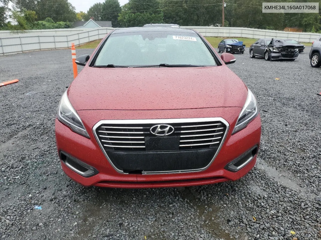 2016 Hyundai Sonata Hybrid VIN: KMHE34L16GA017068 Lot: 71623224