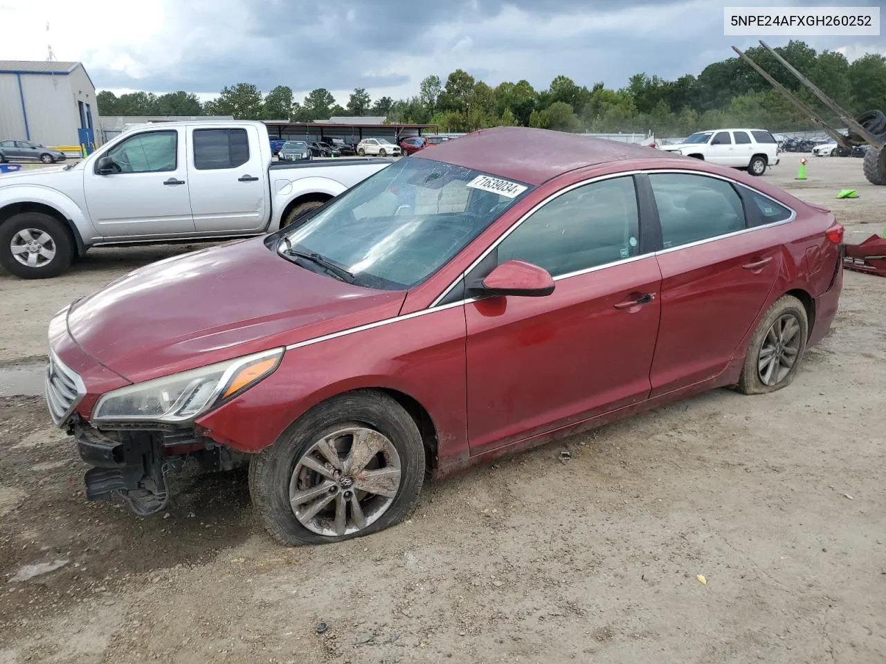 2016 Hyundai Sonata Se VIN: 5NPE24AFXGH260252 Lot: 71639034