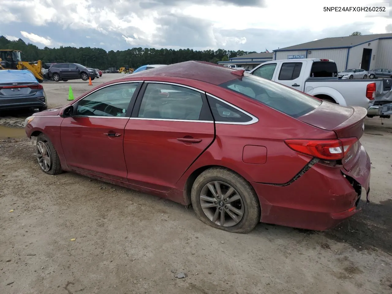 2016 Hyundai Sonata Se VIN: 5NPE24AFXGH260252 Lot: 71639034